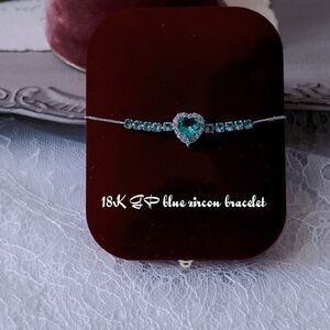 18K GP blue zircon bracelet